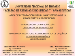 Universidad Nacional de Rosario Facultad de Ciencias