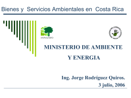 Pago de Servicios Ambientales en Costa Rica