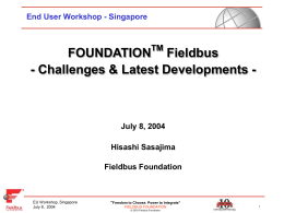 FF Updates EU Workshop Singapore