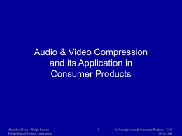 The MPEG standards and their applications in consumer