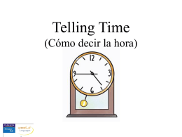 Telling time