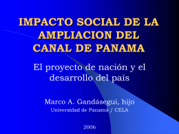 IMPACTO SOCIAL DE LA TRANSFERENCIA DEL CANAL DE …