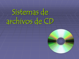 Sistemas de archivos de CD