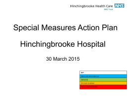 Special Measures Action Plan