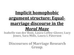 Implicit homophobic argument structure: Equal …