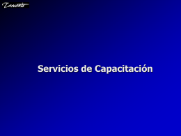 Portafolio de Servicios - Tarconis Comunicaciones S.A. de
