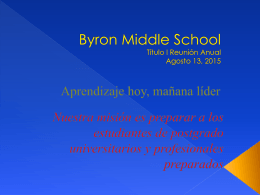 Byron Middle School - Peach County Schools