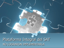 Plataforma Integral del SAT