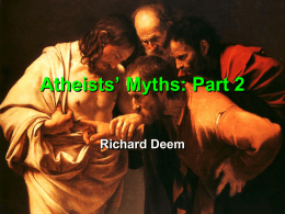 Atheists’ Myths: Part 2, Jesus Didn’t Become God Until the