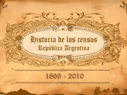 Diapositiva 1 - Censo 2010 Argentina