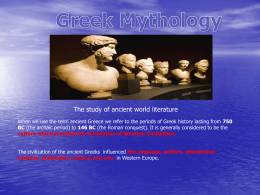 Greek Mythology (Ancient World Literature)