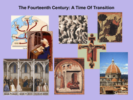 Chapter 11 - The Fourteenth Century: A Time of Transition