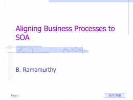 Relating Processes in SOA to Web Services: Introduction to