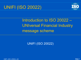 Introduction to ISO 20022