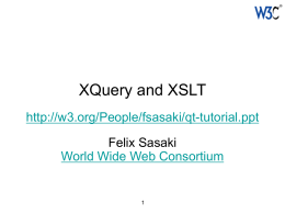 My slides - World Wide Web Consortium (W3C)