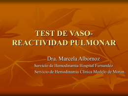 TEST DE VASO-REACTIVIDAD PULMONAR