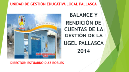UNIDAD DE GESTION EDUCATIVA LOCAL PALLASCA