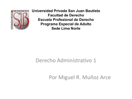 Universidad Privada San Juan Bautista Facultad de Derecho