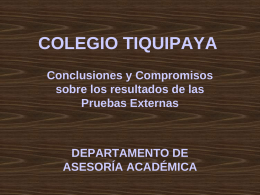 COLEGIO TIQUIPAYA