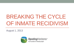 The Link Between Literacy and Recidivism