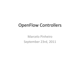OpenFlow Controllers Comparison