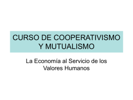 CURSO DE COOPERATIVISMO Y MUTUALISMO