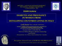 DIABETES AND PREGNANCY IN WOMEN FROM …