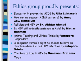 EDUCATION IN AIDS PREVENTION