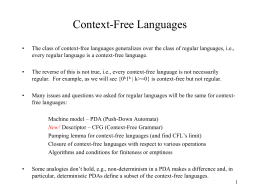 Context - Free Languages