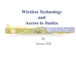 Wireless Technology and Access to Justice