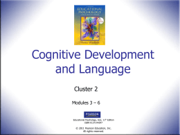 Cognitive Development Part I