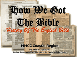 How We Got The Bible - Add To Your Learning