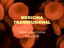MEDICINA TRANSFUSIONAL