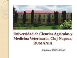 Universidad de Ciencias Agricolas y Medicina Veterinaria