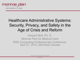 Healthcare Administrative Systems: Security, Privacy, …