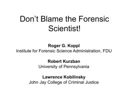 Forensic Science Administration