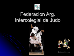 Federacion arg. Intercolegial de judo