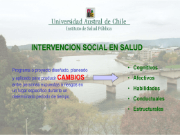 INTERVENCION SOCIAL EN SALUD