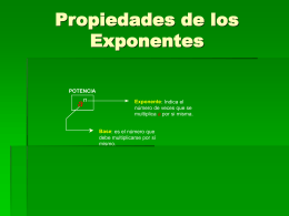 Propiedades de los Exponentes