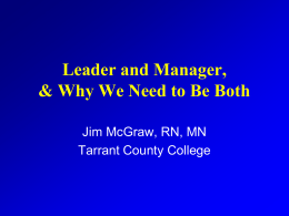 Being A “Leader” In A “Management” Culture - T-OADN