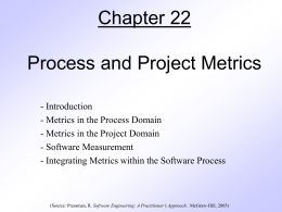 Process and Project Metrics