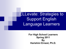 ESL Updates and Strategies for Teachers