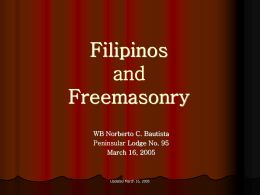 Philippine Freemasonry - Important Notice for …