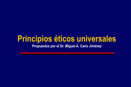 Principios Eticos Universales