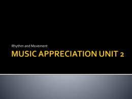 MUSIC APPRECIATION UNIT 2 - Berks Catholic / Homepage
