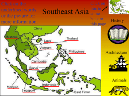 Southeast Asia - South Gibson School Corporation
