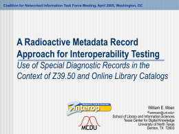 A Radioactive Metadata Record Approach for