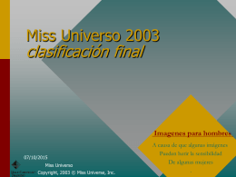 Miss Universo 2002 classifica finale