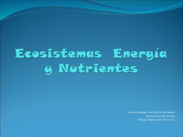 Capitulo 4 Ecosistemas energia y nutrientes
