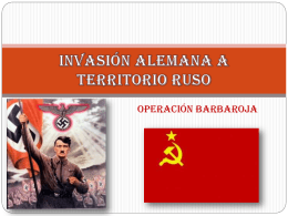 INVASION ALEMANA A TERRITORIO RUSO